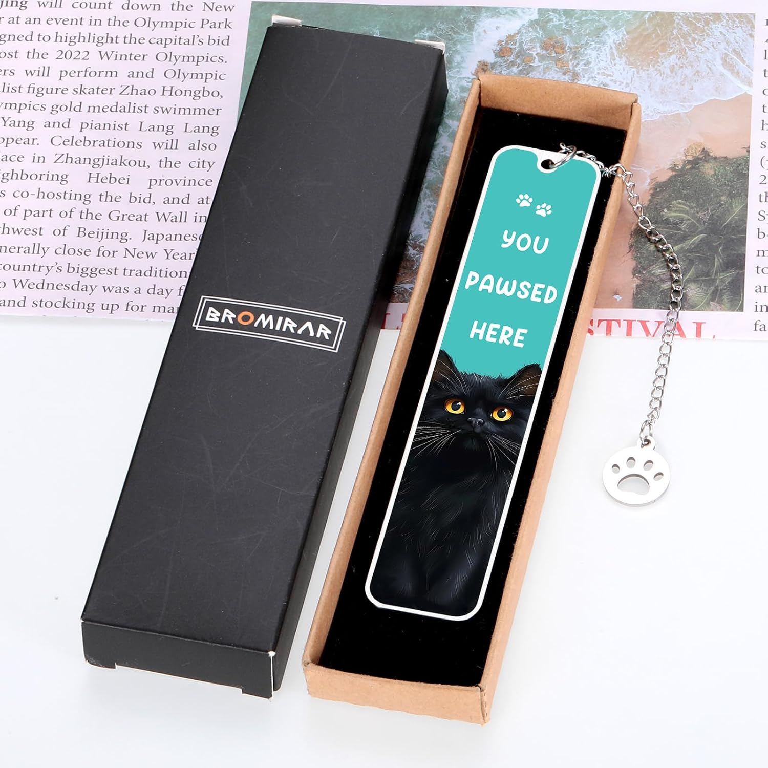 Black Cat Bookmark, Cat Bookmark for Women Men, CAT Lover Gifts for Women Men Kids, Stocking Stuffers for Teen Girls Boys, Birthday Christmas Gifts for CAT Lovers, Book Accessories for Reading Lovers - Image 7