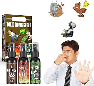 Fart Spray Extra Strong Long Lasting, Fart Spray for Pranks, Liquid Assfart Spray, Funny Gag Gifts for Adults or Kids, Stink Spray Kit Different Smells 30ml * 3PCS