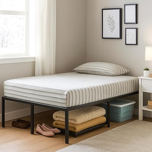 Miniatura 2 de Omne Sleep Marco de plataforma negro de acero Queen resistente