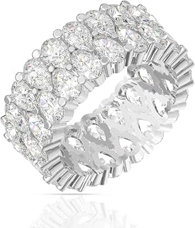 ANAYRA Crown Sterling Silver Ring for Women & Girls, Stylish Anti Tarnish 925 Sterling Silver Jewellery for Women for Dail... Price In India