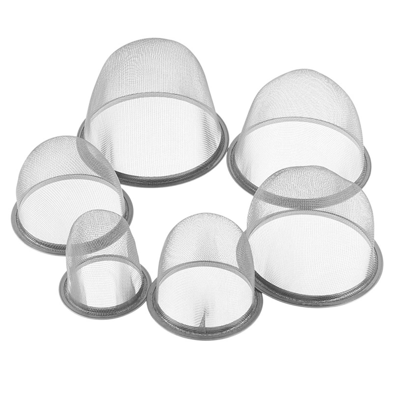 Colador de té reutilizable de malla de acero inoxidable de 5 a 9,5 cm, infusor de té, tetera, filtro de especias y hojas de té, accesorios de cocina, diámetro (F)