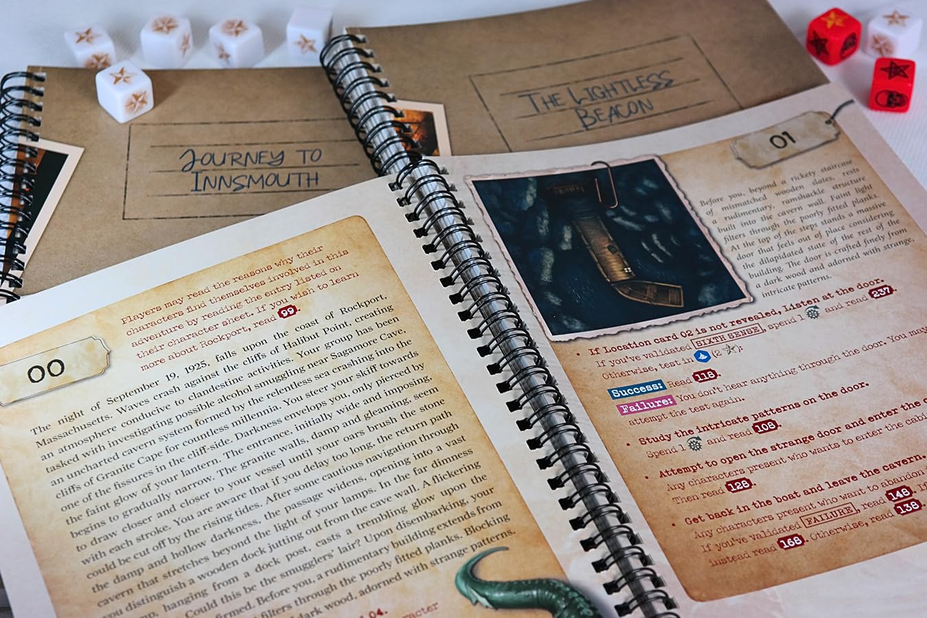 Chaosium Inc. | Call Of Cthulhu: Miskatonic Tales: Journey To Innsmouth | Cooperative Narrative Board Game, Mythos Investigation Adventure With Branching Story | Cooperative Play | Variable Play Time