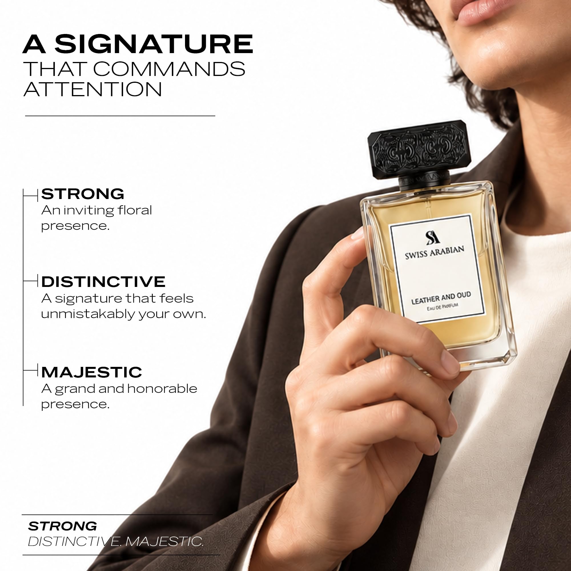 Swiss Arabian Leather and Wood Eau De Parfum 100ml : Buy Online at