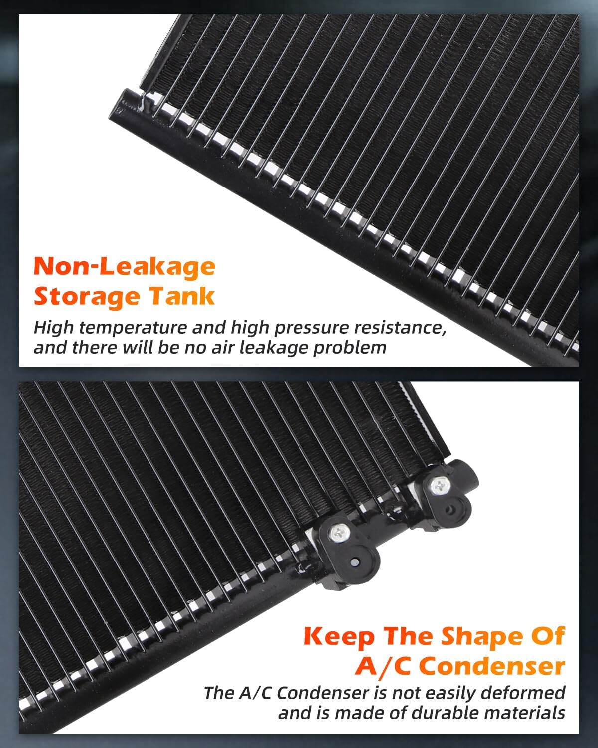 OCPTY Air Conditioning Condenser fits for 2012 2013 2014 2015 2016 2017 for Toyota Camry A/C Aluminum Condenser