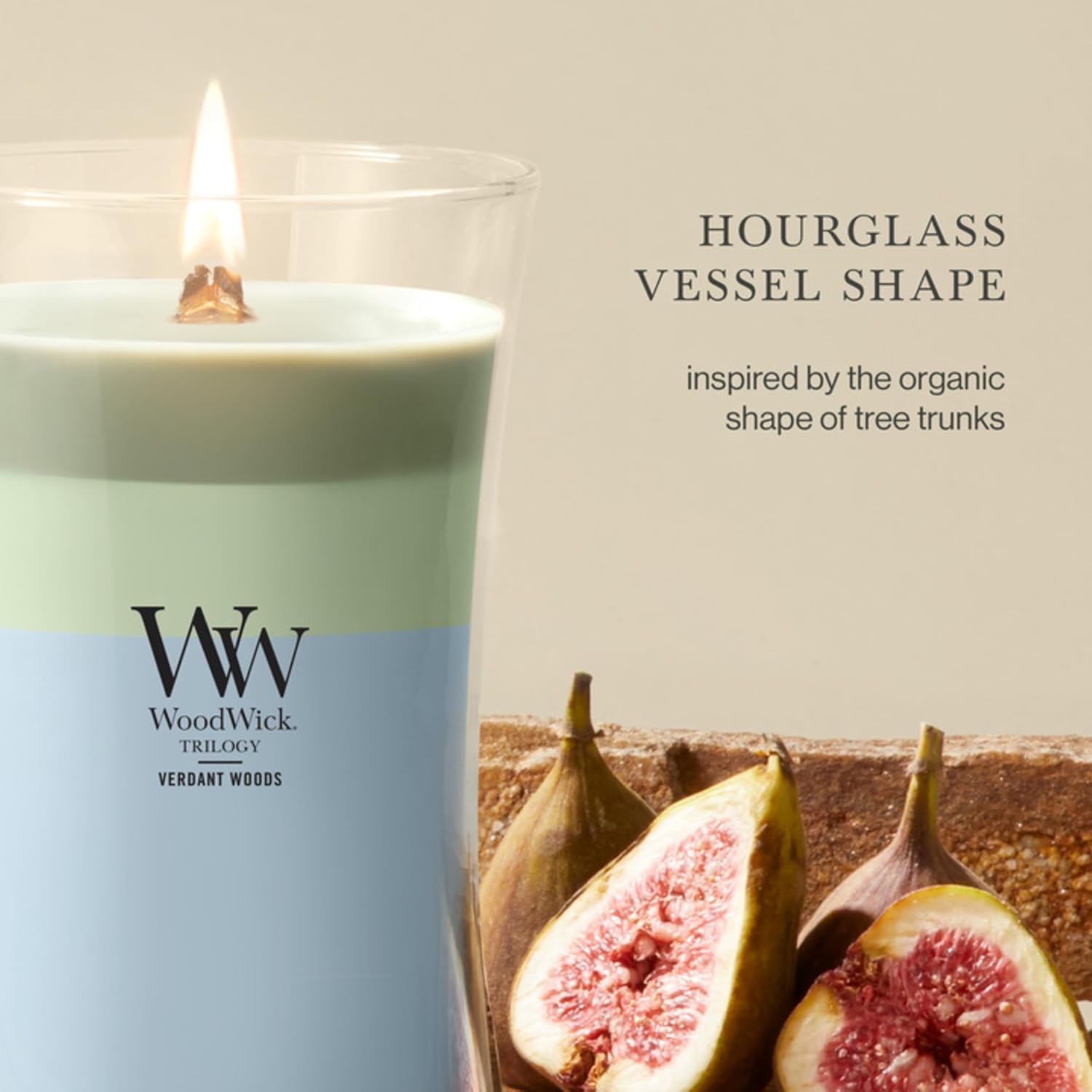 WoodWick Verdant Woods Tri-Scented Candle, Crackling Wick, 21.5oz image 4