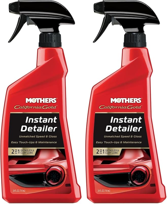 Mothers 08224 California Gold Instant Detailer - 24 oz. (Pack of 2) - Cleans, Enhances Appearance - Automotive Exterior Detailer