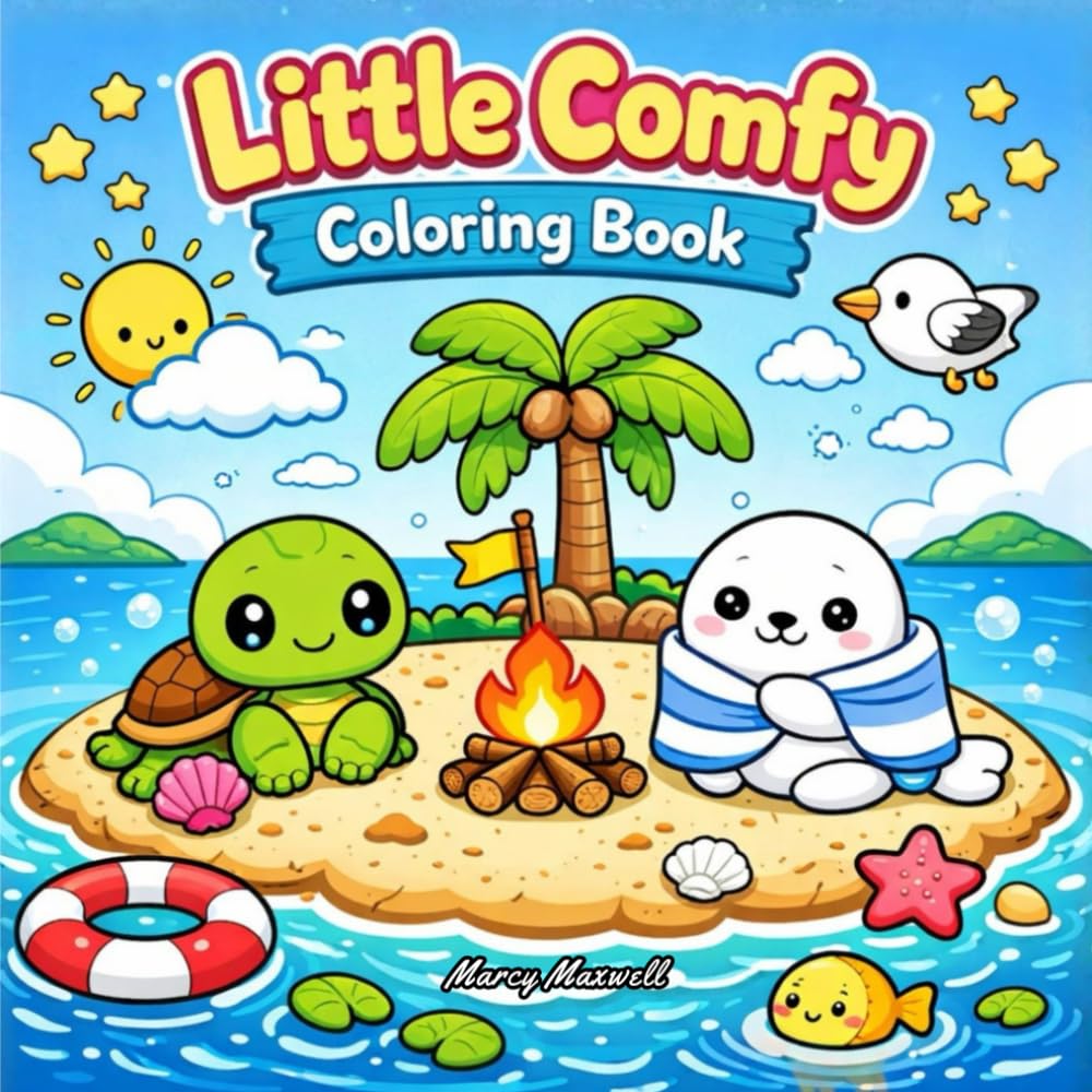 Little Comfy Coloring Book: Cute and Cozy Coloring Pages for Relaxation and Stress Relief