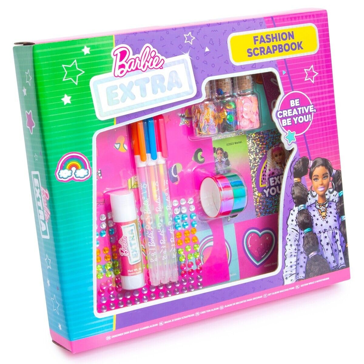 Barbie Extra Make Your Own Crystal Picture Art Kit - DIY Gemstone Art for Kids
