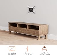 Vista 10 de Yaxa Basics Soporte de pared para TV de movimiento completo con nivelación horizontal posterior a la instalación para televisores de 32 a 86