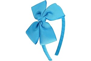 Charming Blue Bow Headband: An Exquisite Hair Accessory for Girls of All Ages