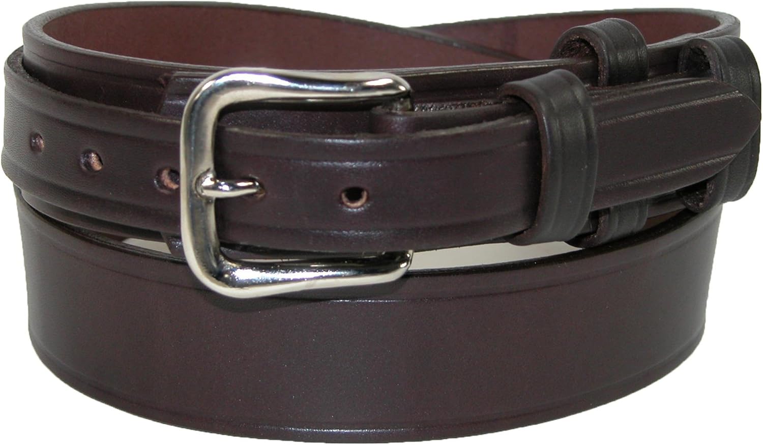 Boston Leather Men's Heavy Duty Leather Ranger Work Belt, 40, Brown