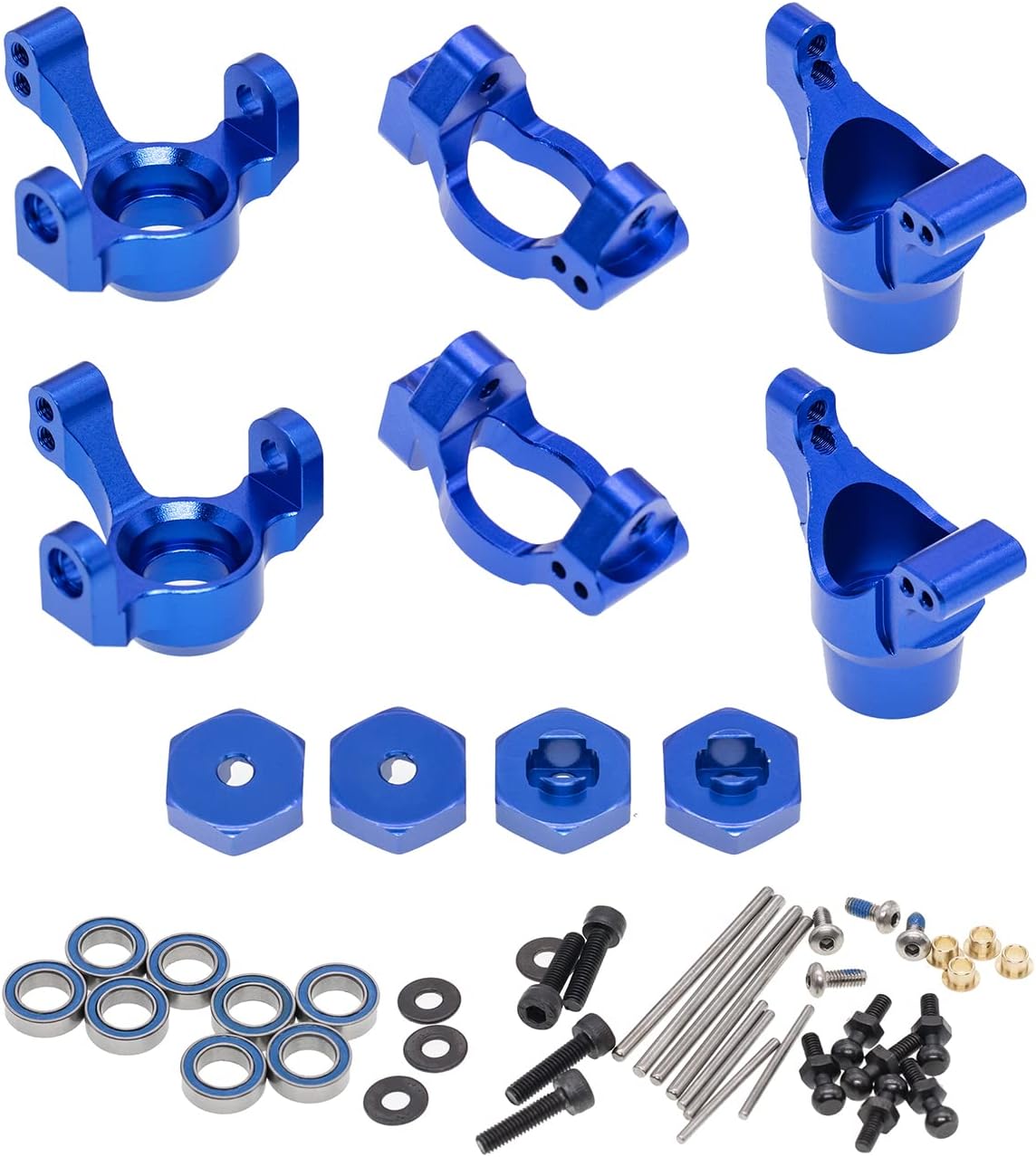RC Anteriore C Blocchi Sterzo Coppa Assale Posteriore Supporto Per Traxxas Slash 2WD 1/10 RC Modello Di Auto (Blu) | Leroy Merlin