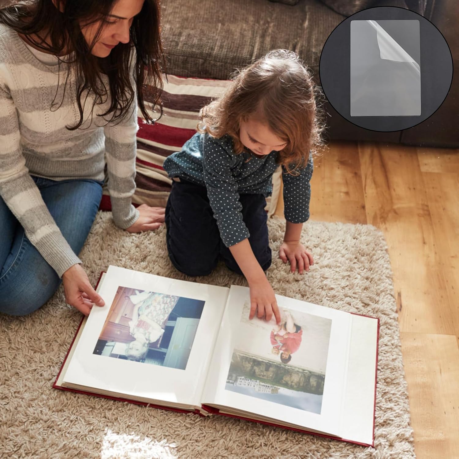 150 fundas para plastificar fotos transparentes para familia, estudio fotográfico, escuela (5 tamaños)