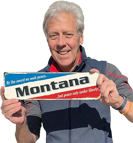 Miniatura 39 de SmartSign Letrero de metal vintage con texto en inglés "The Lone Star State" de 4 x 14 pulgadas, aluminio inoxidable de 40 mil con abrigo Texas