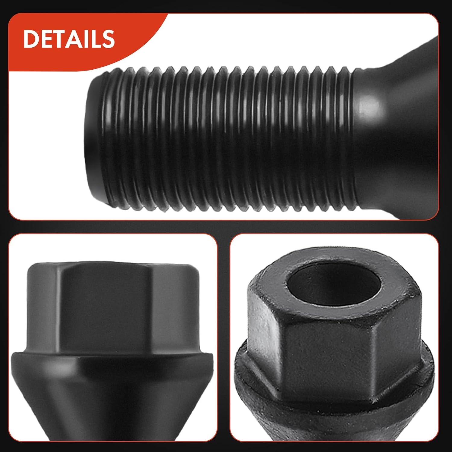 A-Premium Wheel Stud Replacement for BMW F20 F21 F45 F23 F22 F87 F46 F34 F30 F80 F31 F82 F83 F36 F10 F18 F01 F02 Set of 5 (Pack of 2)