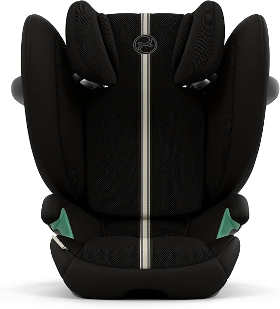 CYBEX Gold child car seat Solution G2 Plus, For ages 3 months to 12 year olds (100 - 150 cm), Max. 50 kg, For cars with and without ISOFIX, Moon Black (Black)