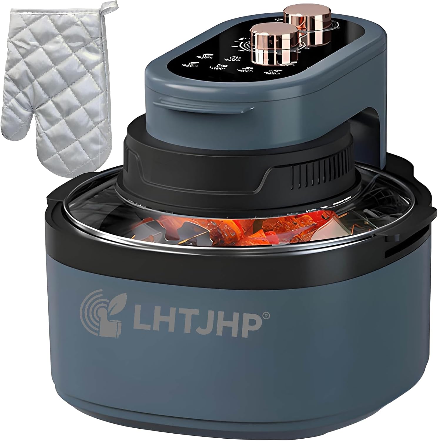 Rotatable 8-in-1 Air Fryer Toaster Oven Combo 7.5QT Large Glass Air Fryer, Rapid HotAir Tech, Family-Size Smart Cooker, Trending Modern Kitchen Essential for Healthy Meals,Random color