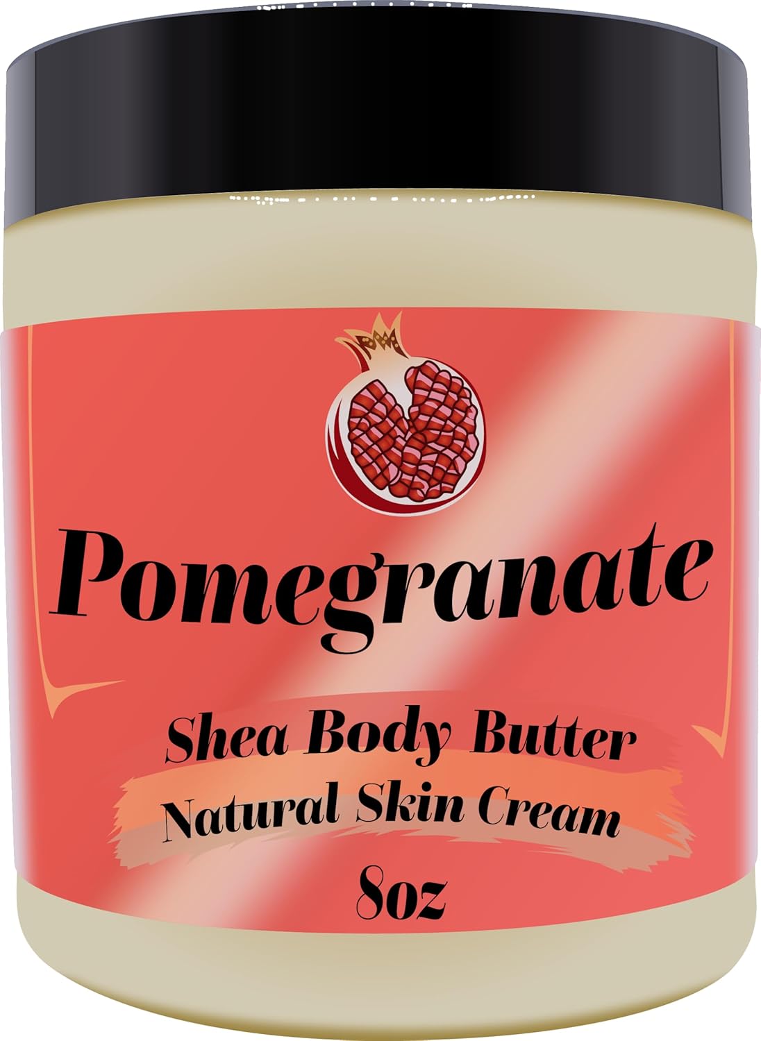 Ultra-Soft Shea Body Butter, Dry Skin Cream for Radiant Moisturized Skin, Natural Hydrating Body Lotion with Aloe Vera, Argan Oil, Rosehip Oil, Pomegranate, 8oz