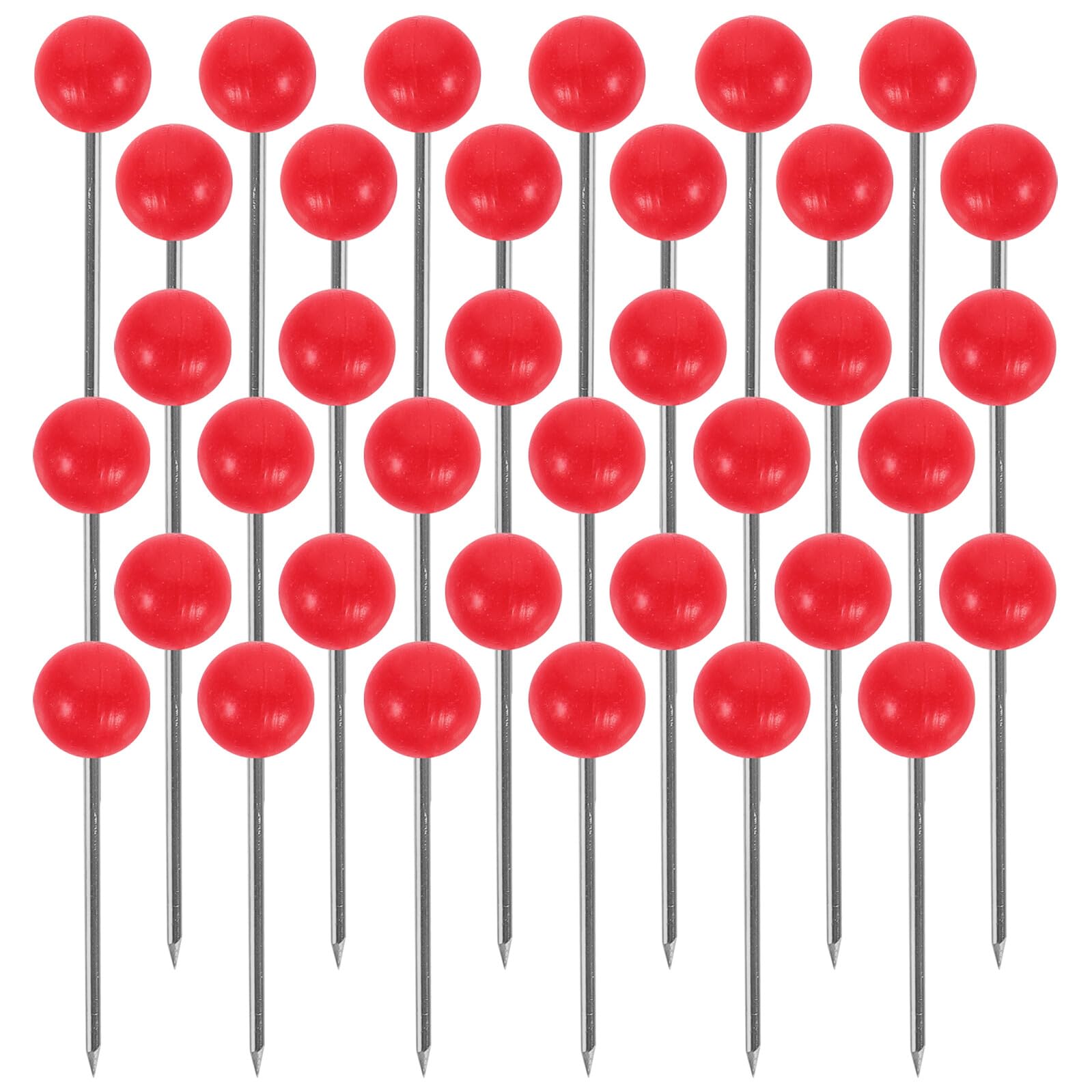 Chinchetas de mapa SHINEOFI rojas para tablero de corcho y bricolaje fácil 1