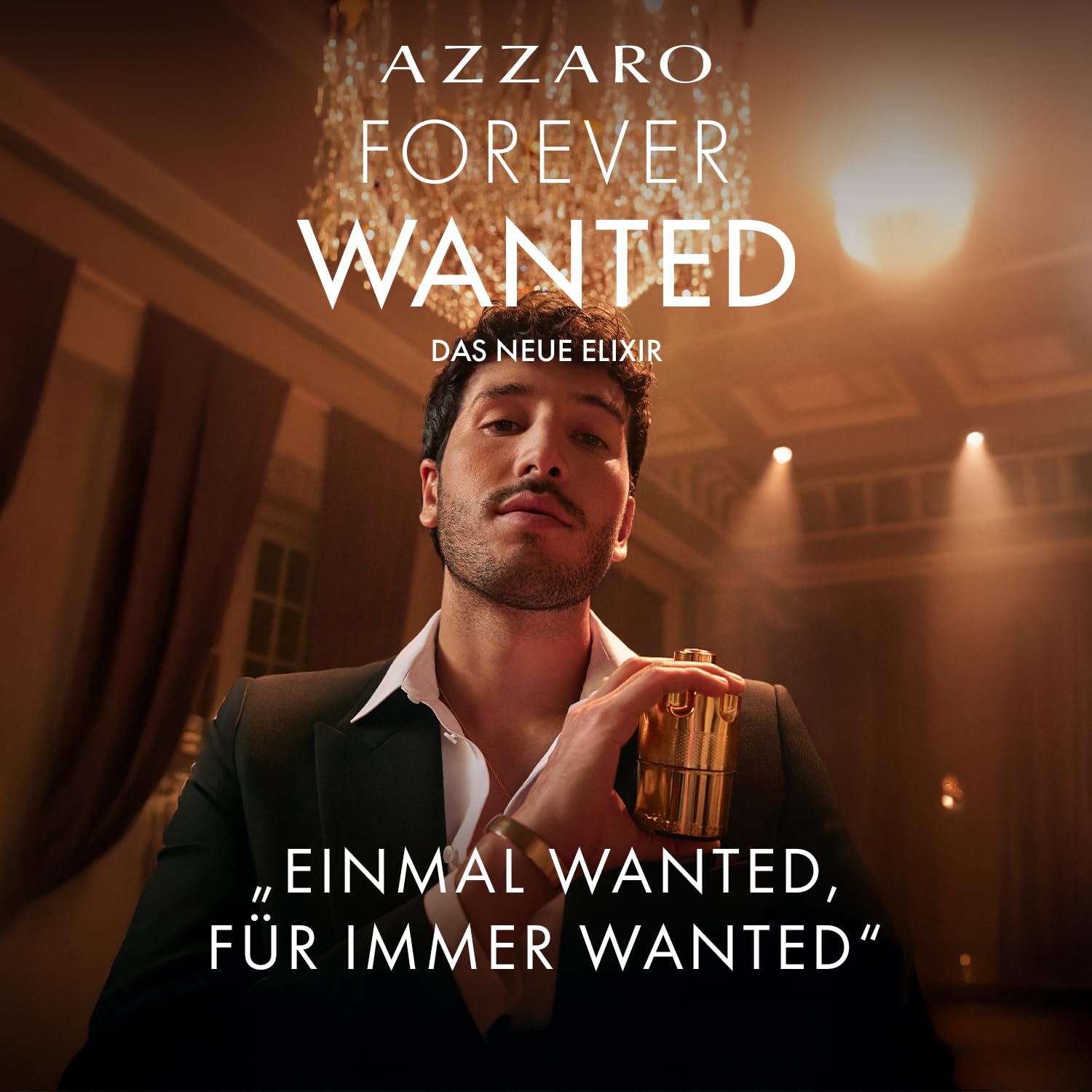 Azzaro Forever Wanted Elixir Eau de Parfum, intensiver, holzig-ledriger Herrenduft, verführerisches Parfüm für Männer