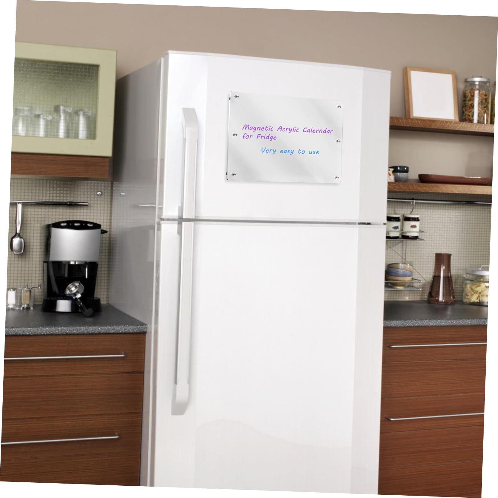 Magnetische Whiteboard Kühlschranktafel Monatsplaner aus Acryl