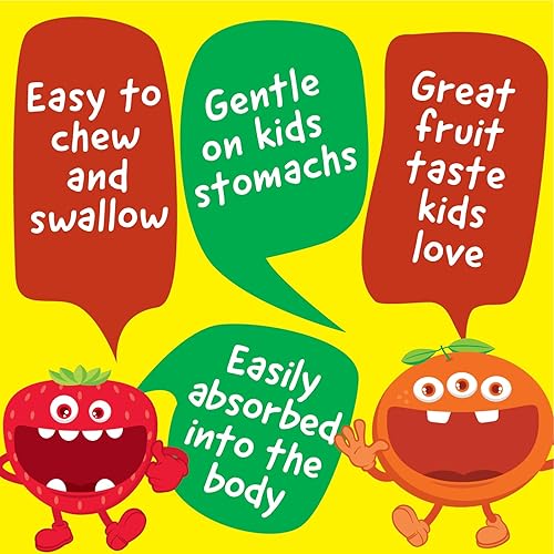 Miniatura 4 de Tabletas masticables de vitamina D de 1000 UI para niños, sabroso sabor natural a naranja, vegano, sin OMG, sin gluten, vitaminas sin nueces,