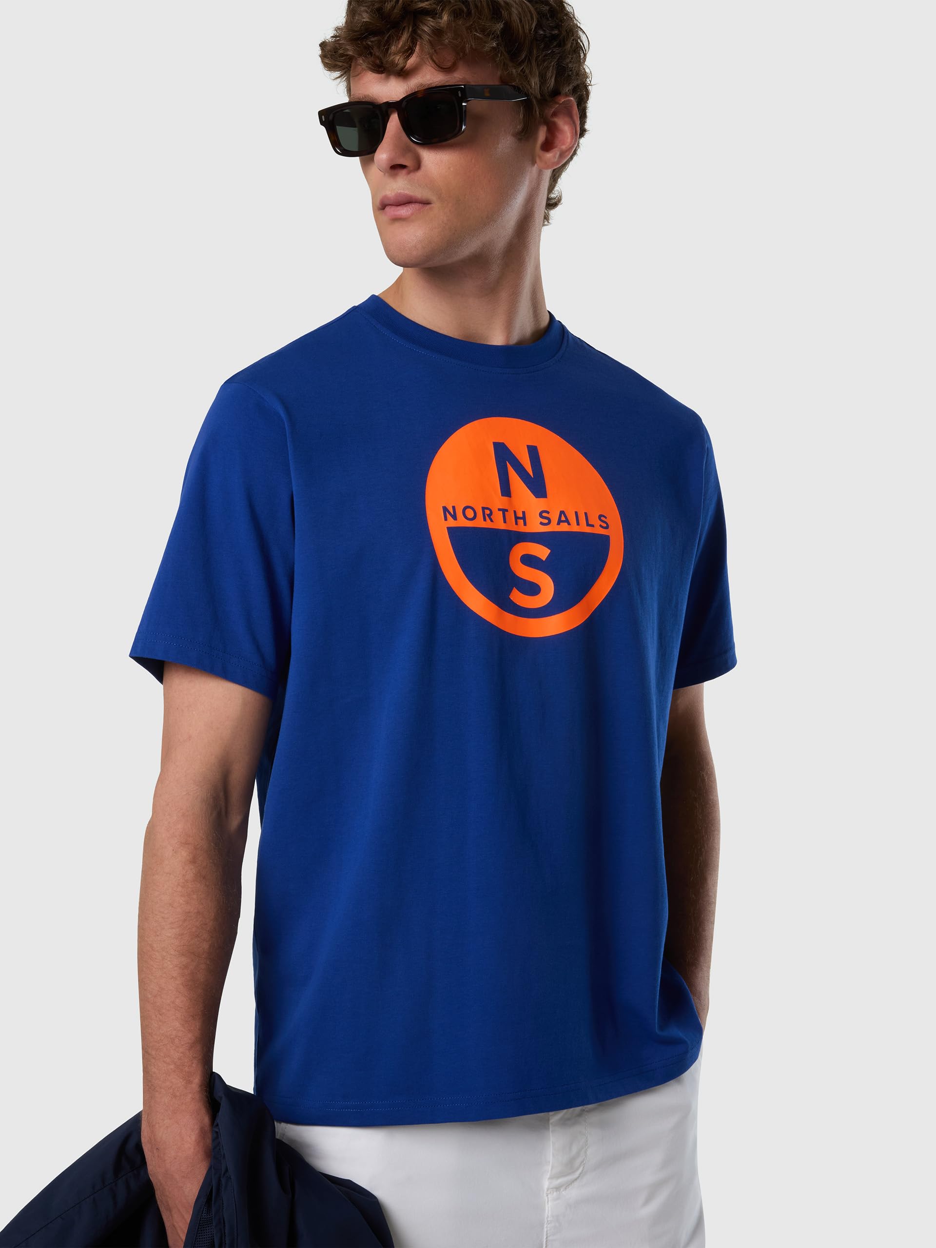 NORTH SAILS t-Shirt Homme col Rond Manches Courtes t-Shirt en Coton avec imprimé Article 692972 t-Shirt Basique Manches Courtes
