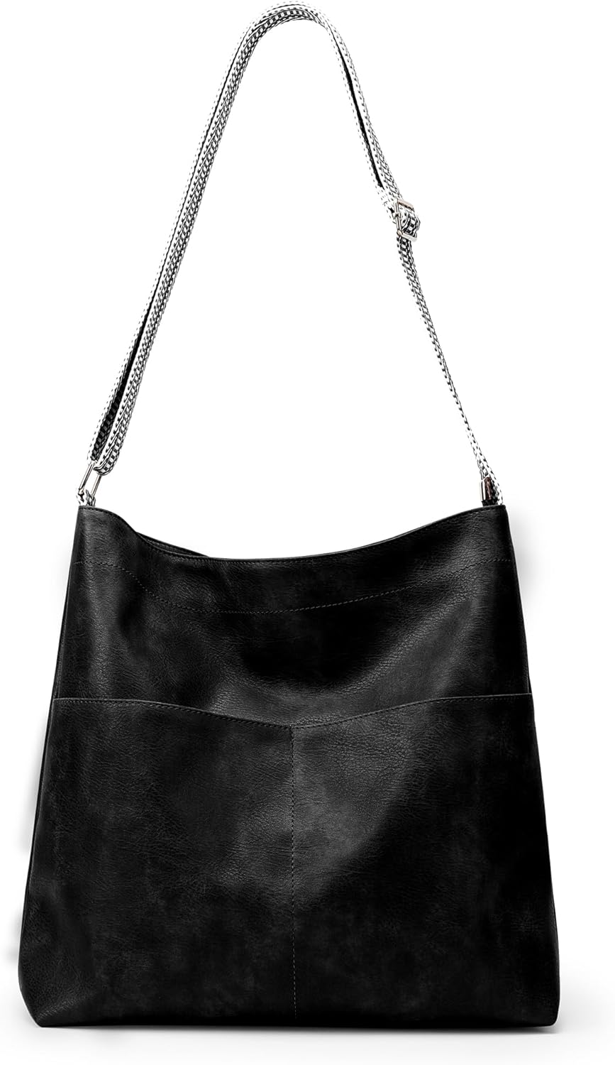 KALIDI Hobo Bag Vegan Leather Crossbody Bags Women Casual Work Tote Bag Messenger Bag Stylish Shoulder Travel Slouchy Purse