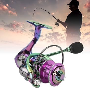 Fishing Gear,Fishing Equipment,Spinning Reel Metal Spinning Fishing Wheel 5.0:1 Speed Ratio Fishing Reel for Freshwater Saltwater(SK3000)
