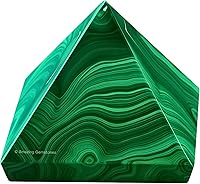 Vista 18 de Cristales curativos de pirámide de labradorita de Amazing Gemstone - Figurina de gran pirámide de 1" de piedra natural para meditación, Reiki