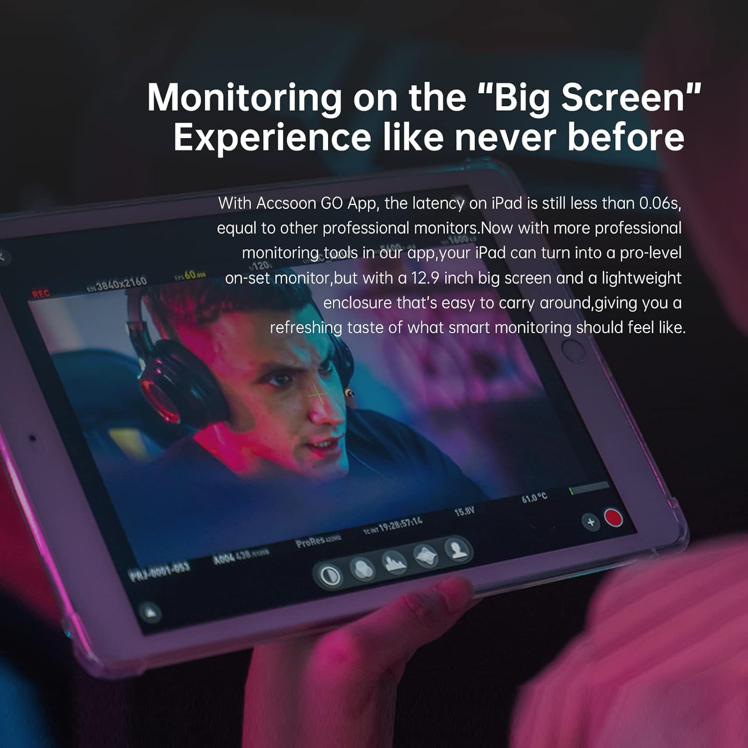 Accsoon CineView Master 4K Wireless HDMI SDI Transmitter&Receiver, 4K60/1080p60, 2.4+5+6GHzTri-Band 8202ft Transmission 25ms Latency, 1 iOS+ 4 Wireless Monitoring,Compatible with M7 Pro Camera Monitor