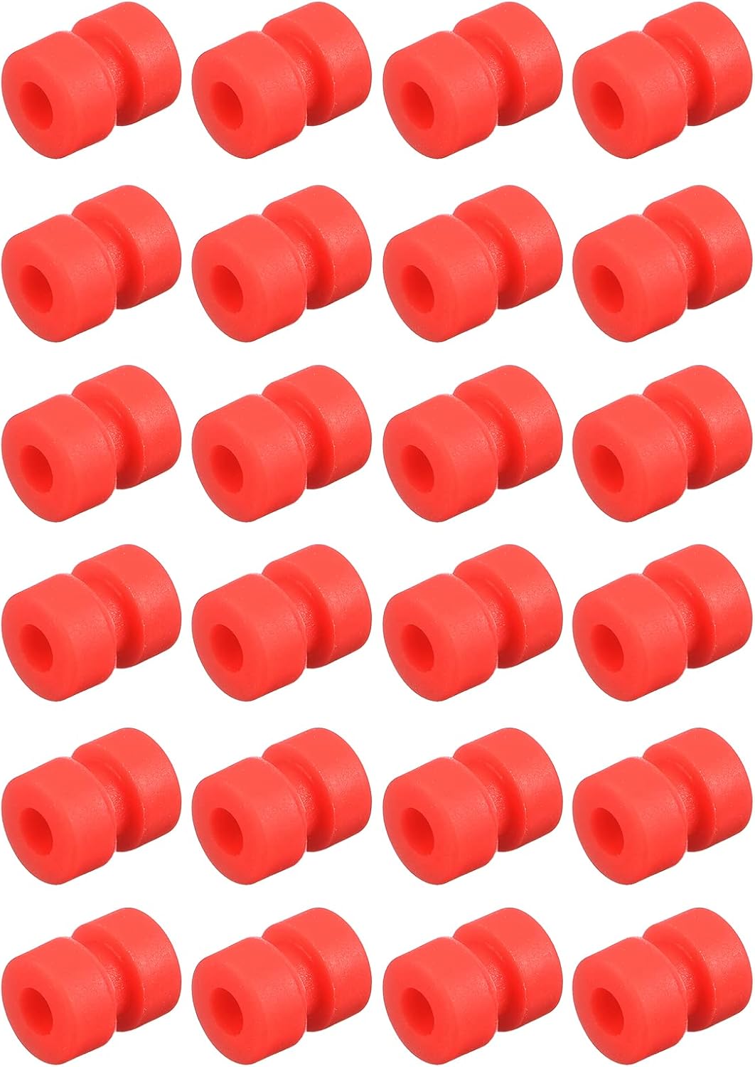 MECCANIXITY RC Anti Vibration Rubber Balls for RC F4 F7 Flight Controller M2x5.6mm Shock Absorption Balls (Red), Pack of 24