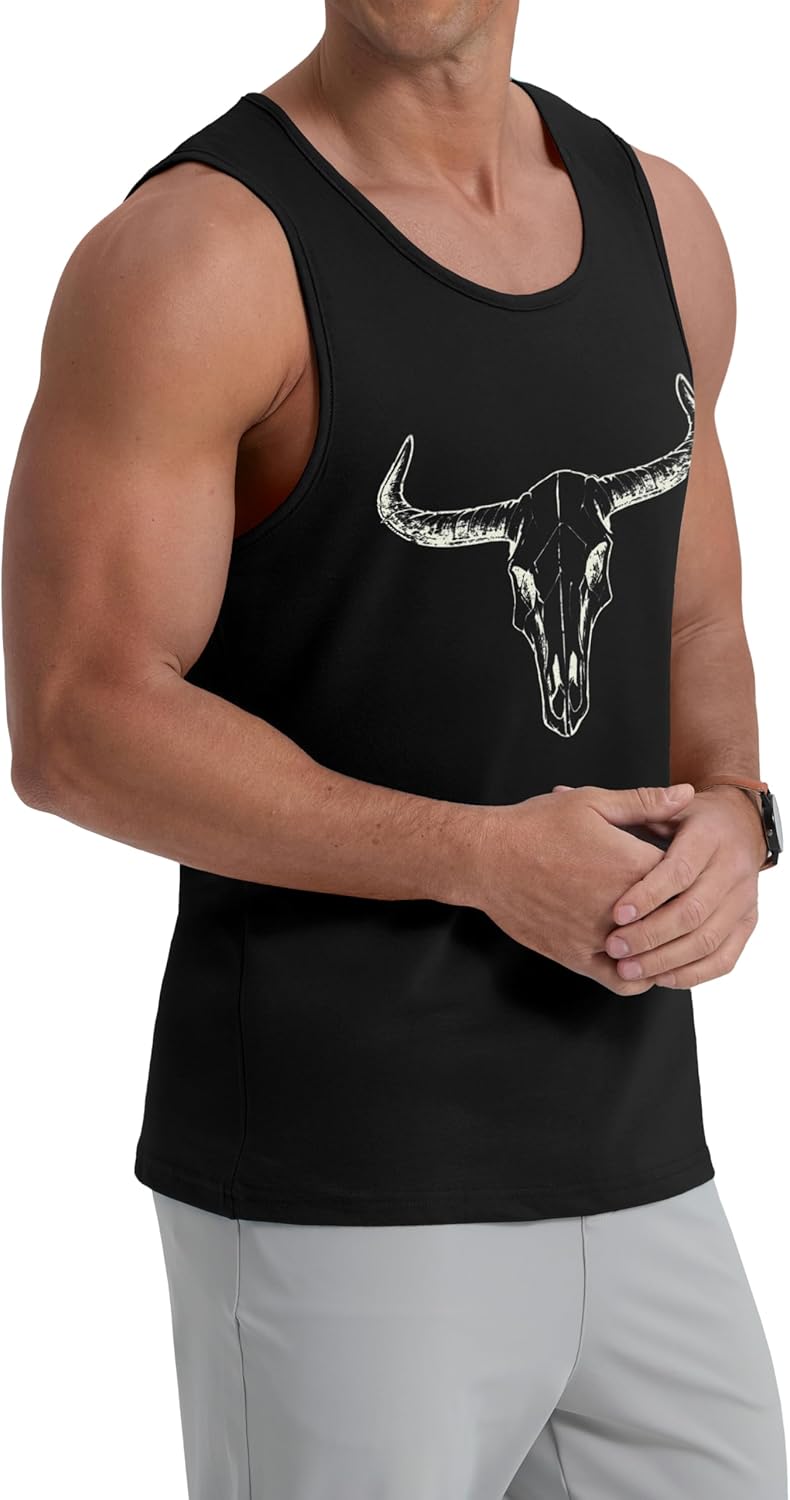 Mens Graphic Tank Tops Crewneck Gym Muscle Beach Hawaii Sleeveless Shirts - Image 4