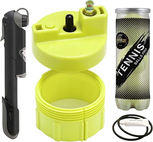 Miniatura 9 de BALL RESCUER Presurizador de pelota de tenis convierte el contenedor de pelota de tenis compatible en un presurizador de pelota de 30 psi y prolonga