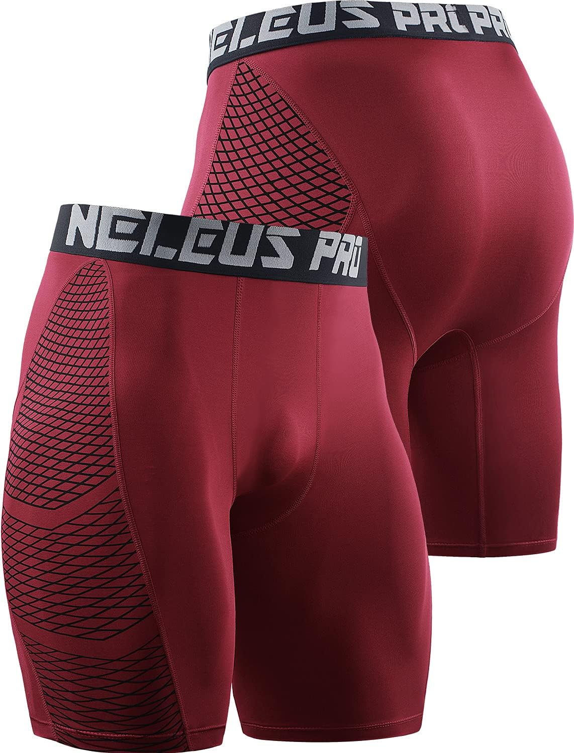 NELEUS Men's Compression Shorts Pack of 3 - Image 4