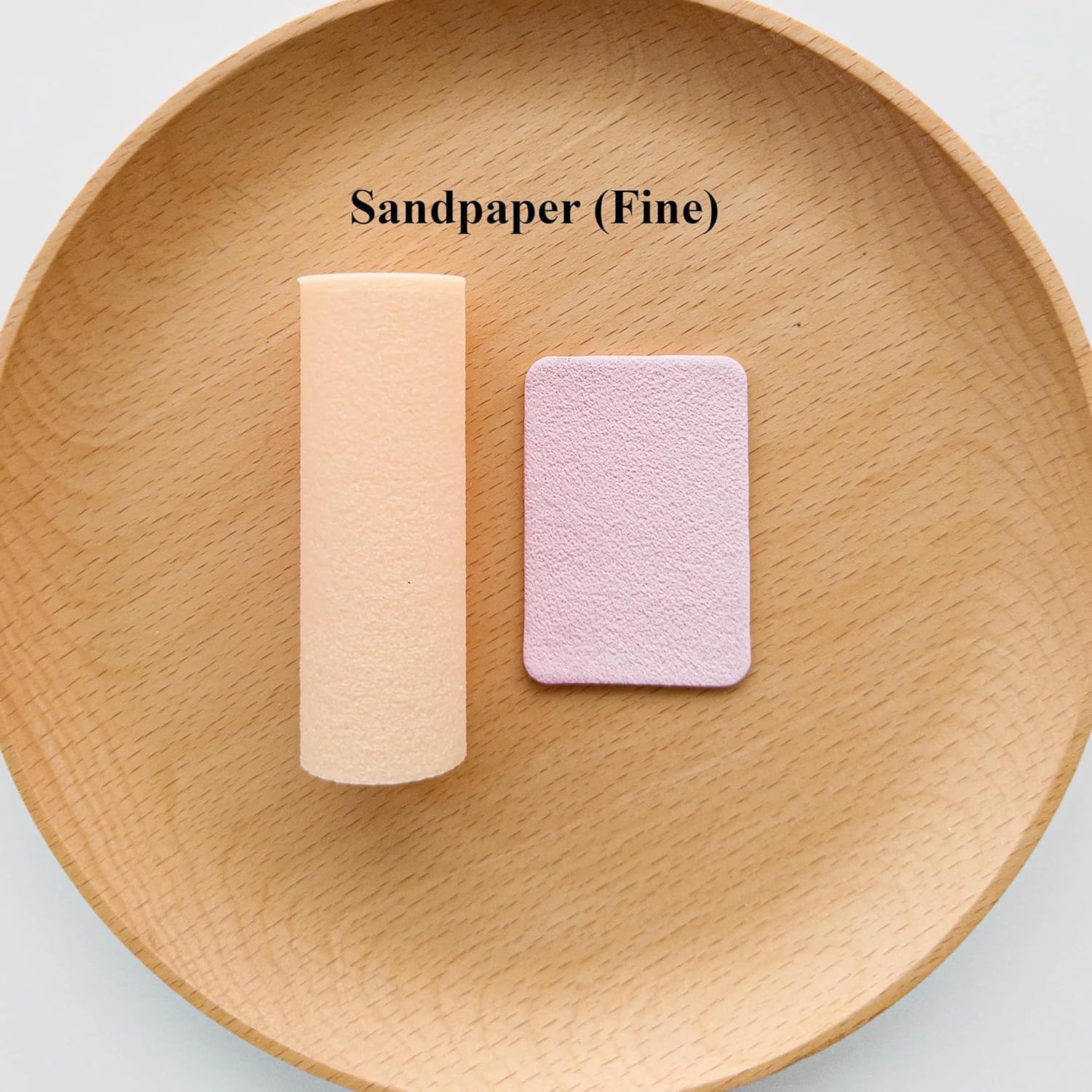 De90sCrafts Sandpaper & Wood Grain Texture Roller: Polymer Clay, Fondant, Pottery Embosser