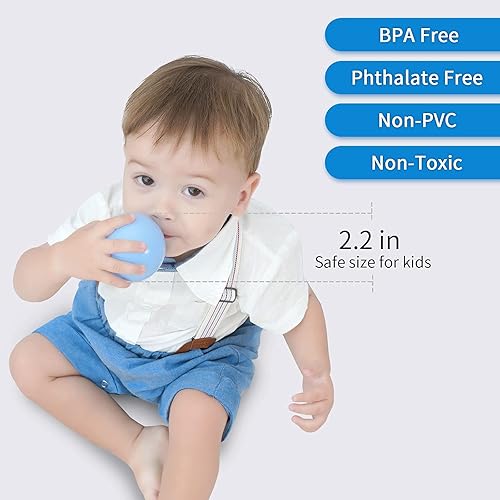Vista 258 de STARBOLO Ball Pit Balls for Toddlers Phthalate Free BPA Free Non-Toxic Crush Proof Play Balls for Toddlers Kids Pool Playhouse Pack of 100 200 500