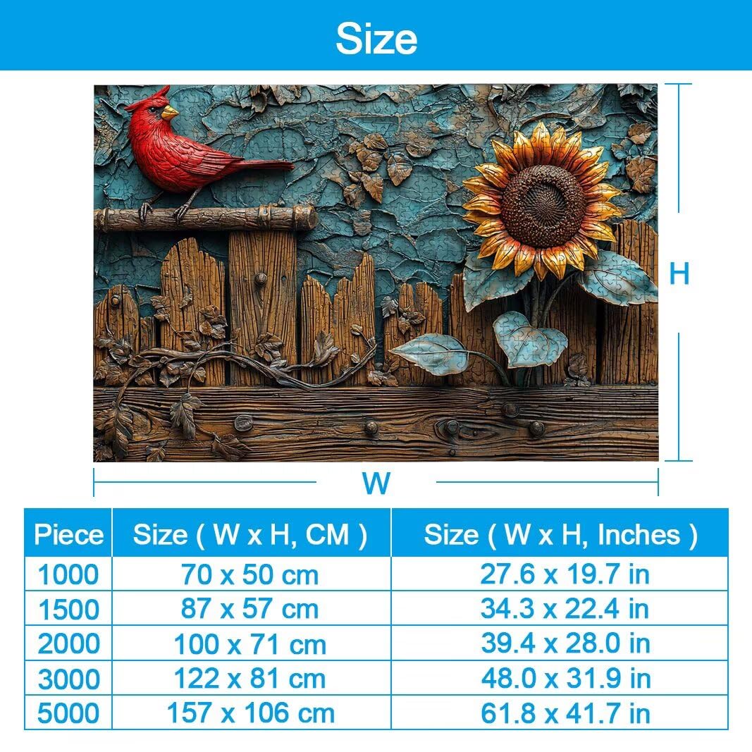 Puzzle 2000 elementów dla dorosłych, puzzle słonecznikowe, prezent -2627