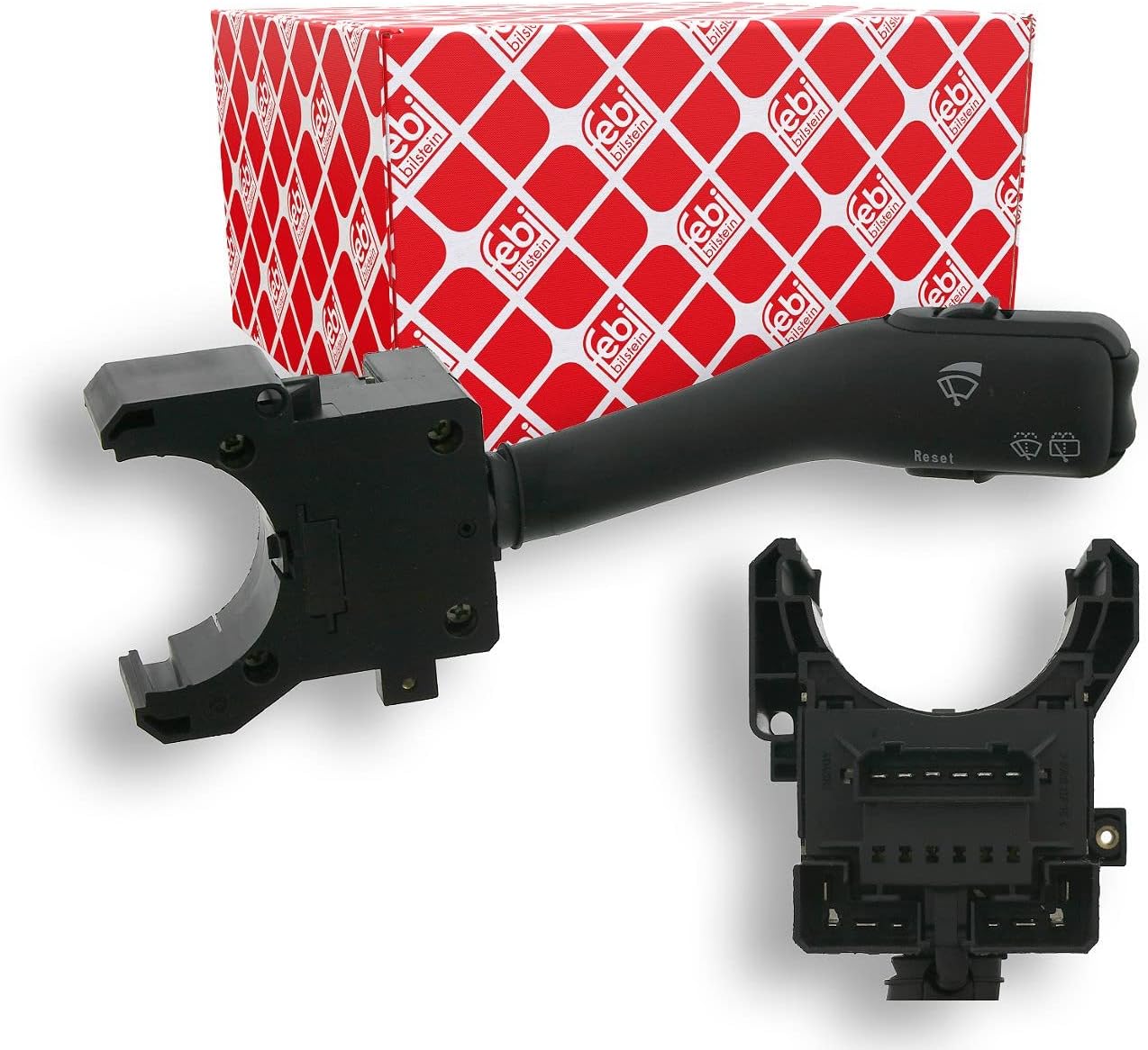 febi bilstein 21784 Wiper Switch for windshield washer and rear-window washer system, pack of one, Black