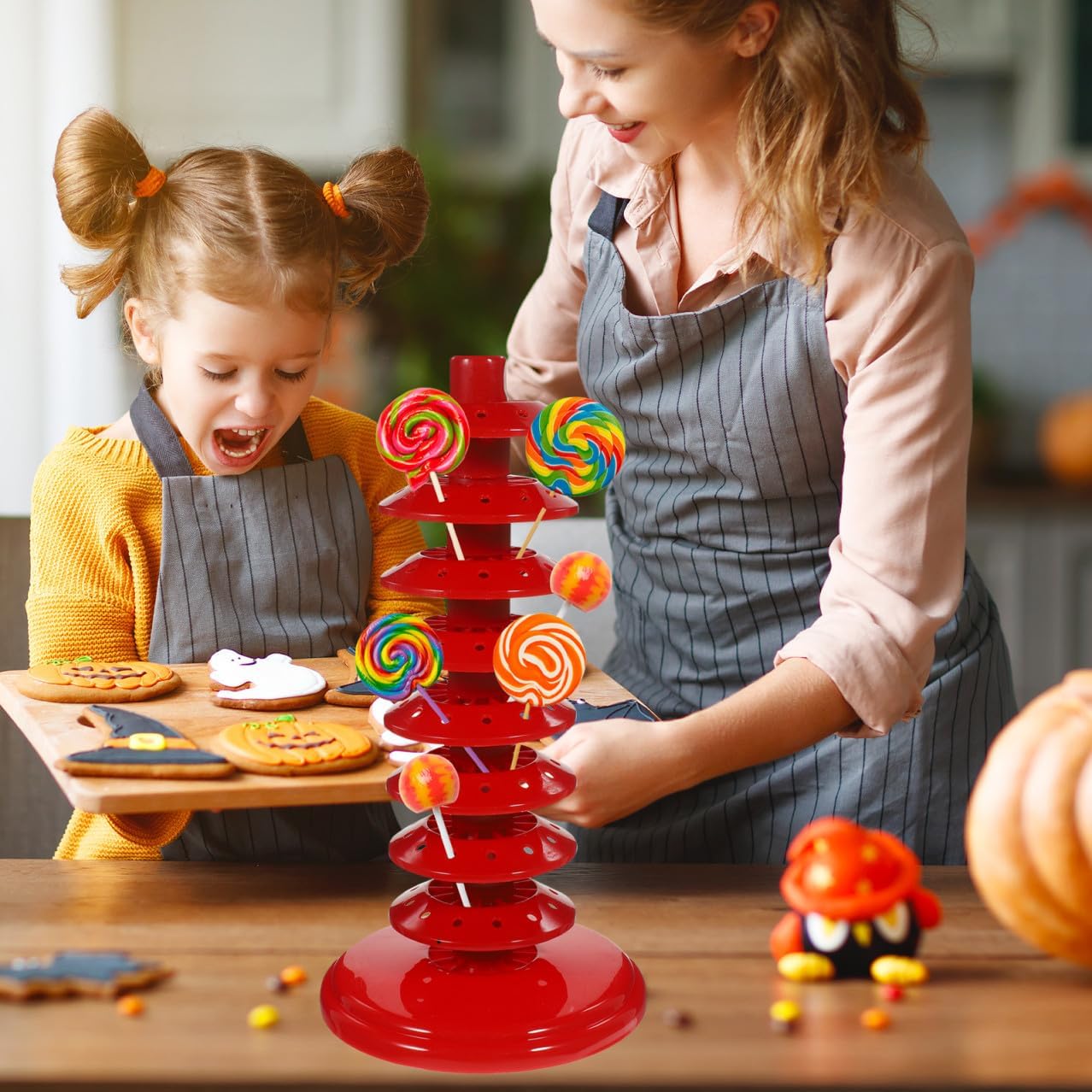 Kichvoe Cake Pop Display Stand Lollipop Holder Candy Table Display Decorative Dessert Stand for Party Wedding