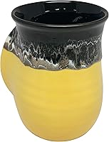 Vista 34 de Clay in Motion - Taza calentadora de manos para diestros, diseño Misty Green