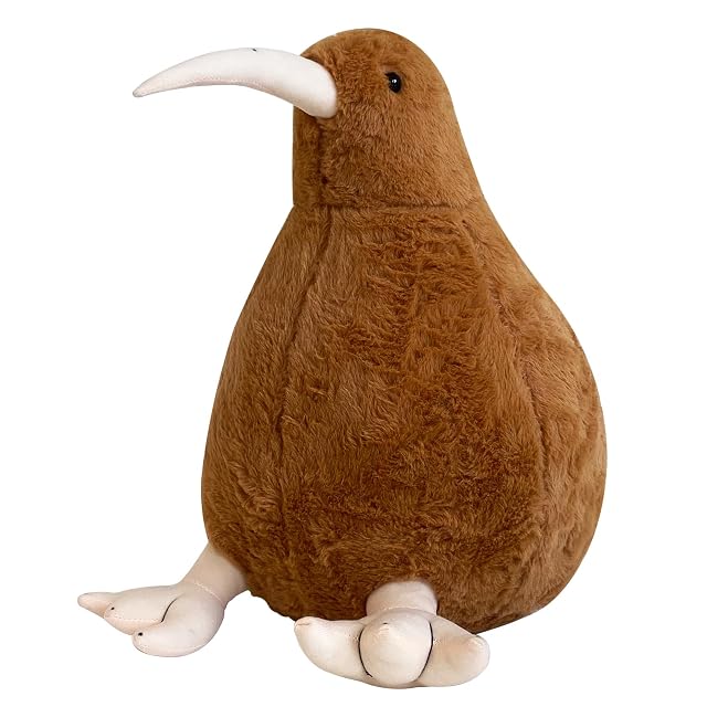 Kiwi Bird Plush Toy Stuffed Animal Furry Kiwi Plushie Toy Soft Fluffy Like Real Bird Hugging Toy-20inch 50cm