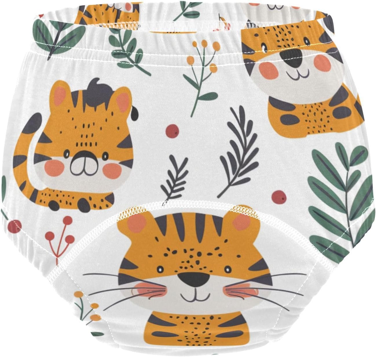 Baby Boys Potty Training Pants Leakproof Overnight Training Pants Potty Training Underwear for Toddler 2T Animal Playful Tigers