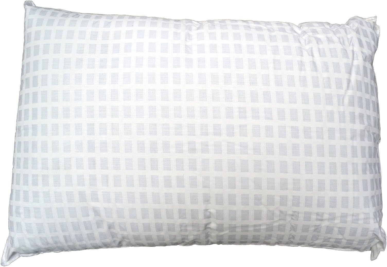 Gold Choice X11200 Pillow Standard Size, Window Pane Ticking, Silicone Fiber Fill