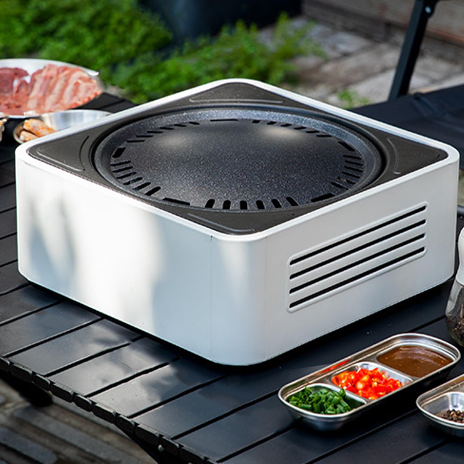 Przenośny Grill Węglowy Kompaktowy Piecyk Barbecue | Mobilny Grill Idealny Do Podróży Na Plażę Do Ogrodu Domowego Użytku Na Piknik Oraz Do Gotowania W