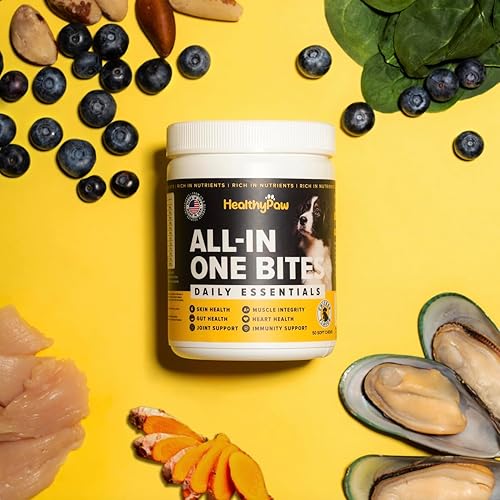 Miniatura 5 de Suplementos multifuncionales todo en uno para perros, glucosamina para apoyo articular con probióticos para la salud intestinal e inmunológica,