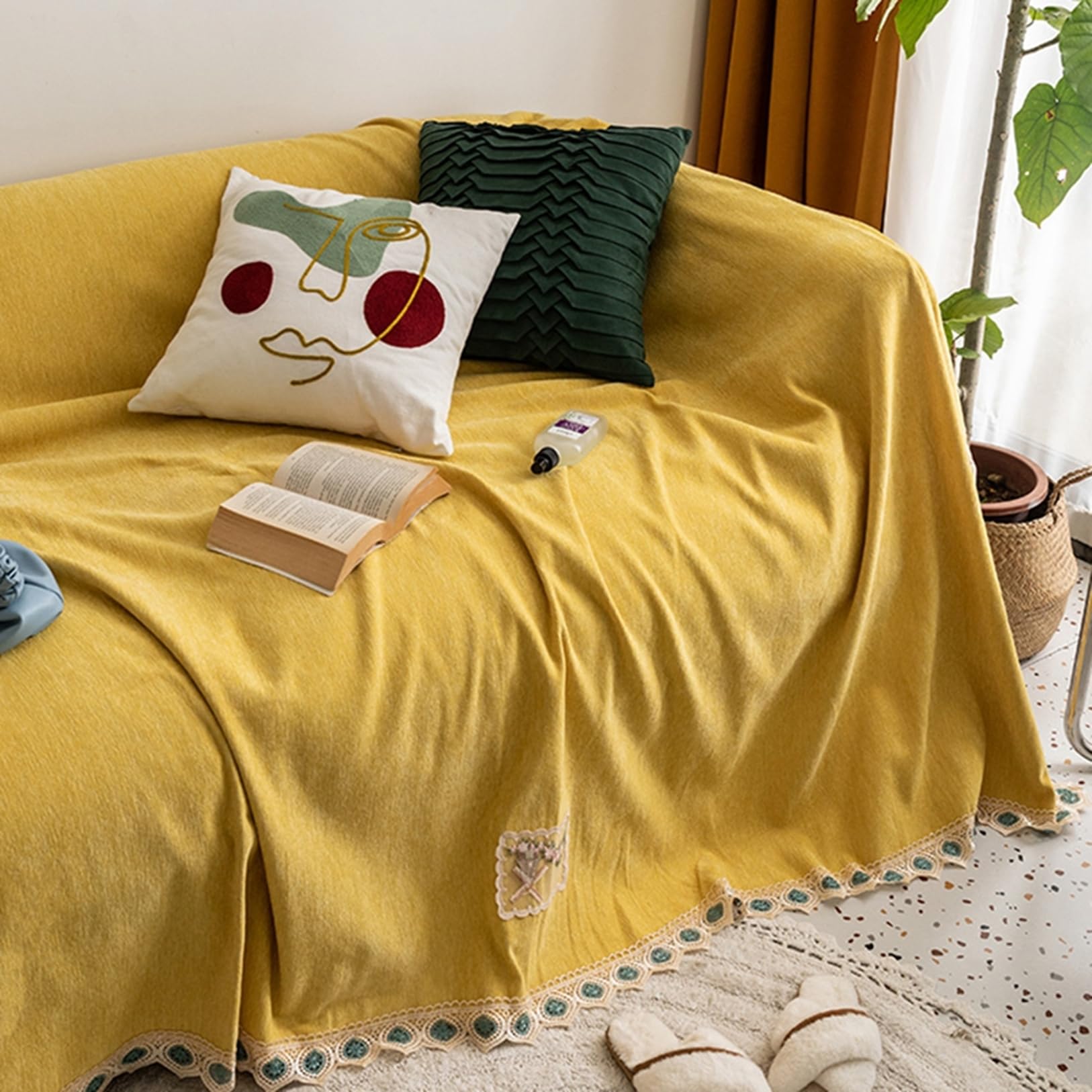 Amazon｜ブランケット 大判 マルチカバー 北欧 ひざ掛け オール