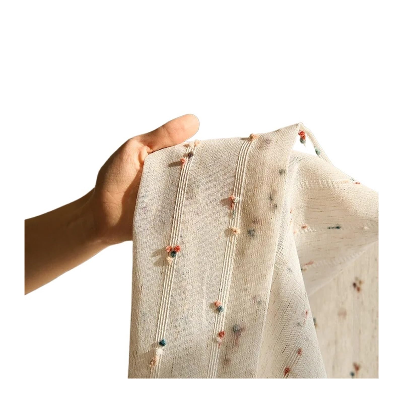 Tulle Curtains, Window , Sheer for Room, Embroidery Voile, Elegant Drapes