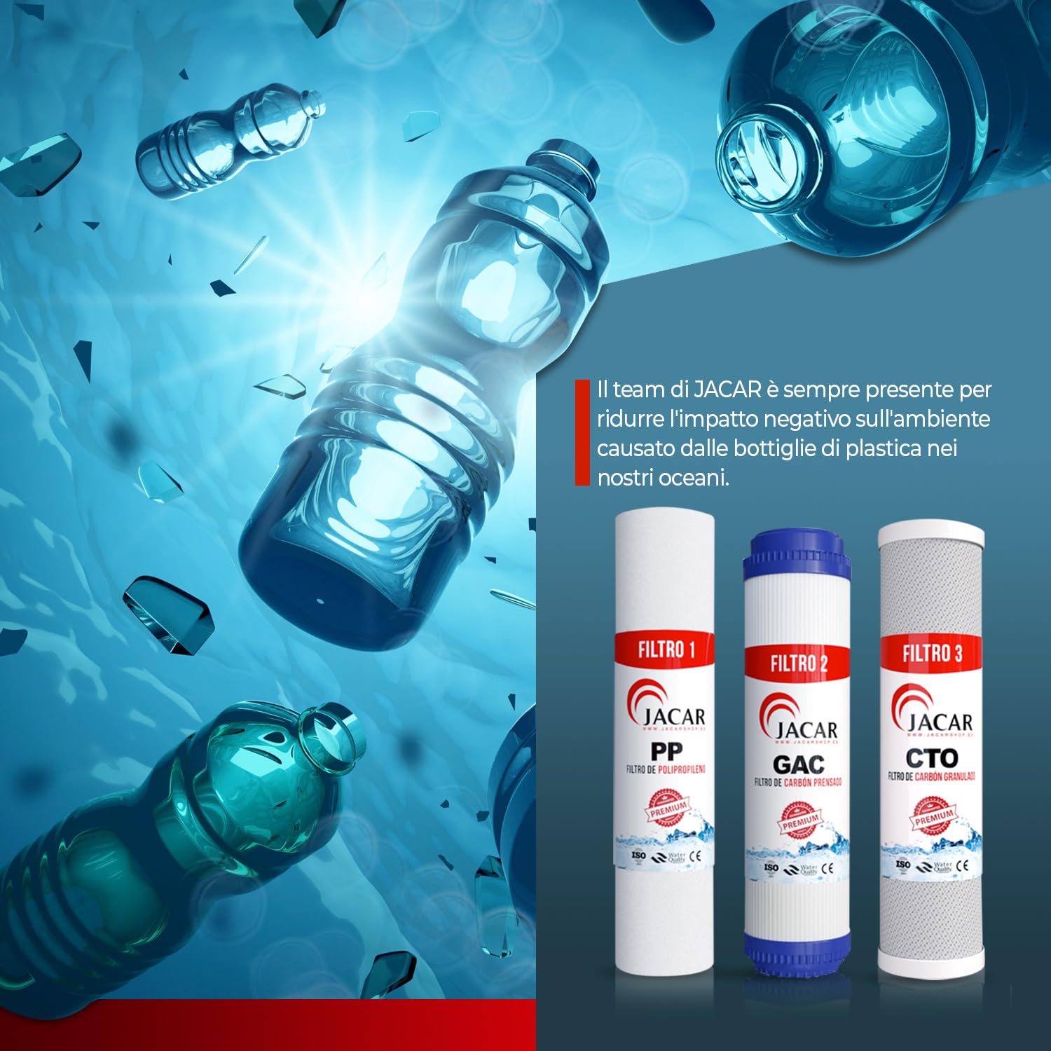 Finerfilters Compacto 3 Stage Acuario Ósmosis Inversa Recambio Filtros De Agua E - Foto 10