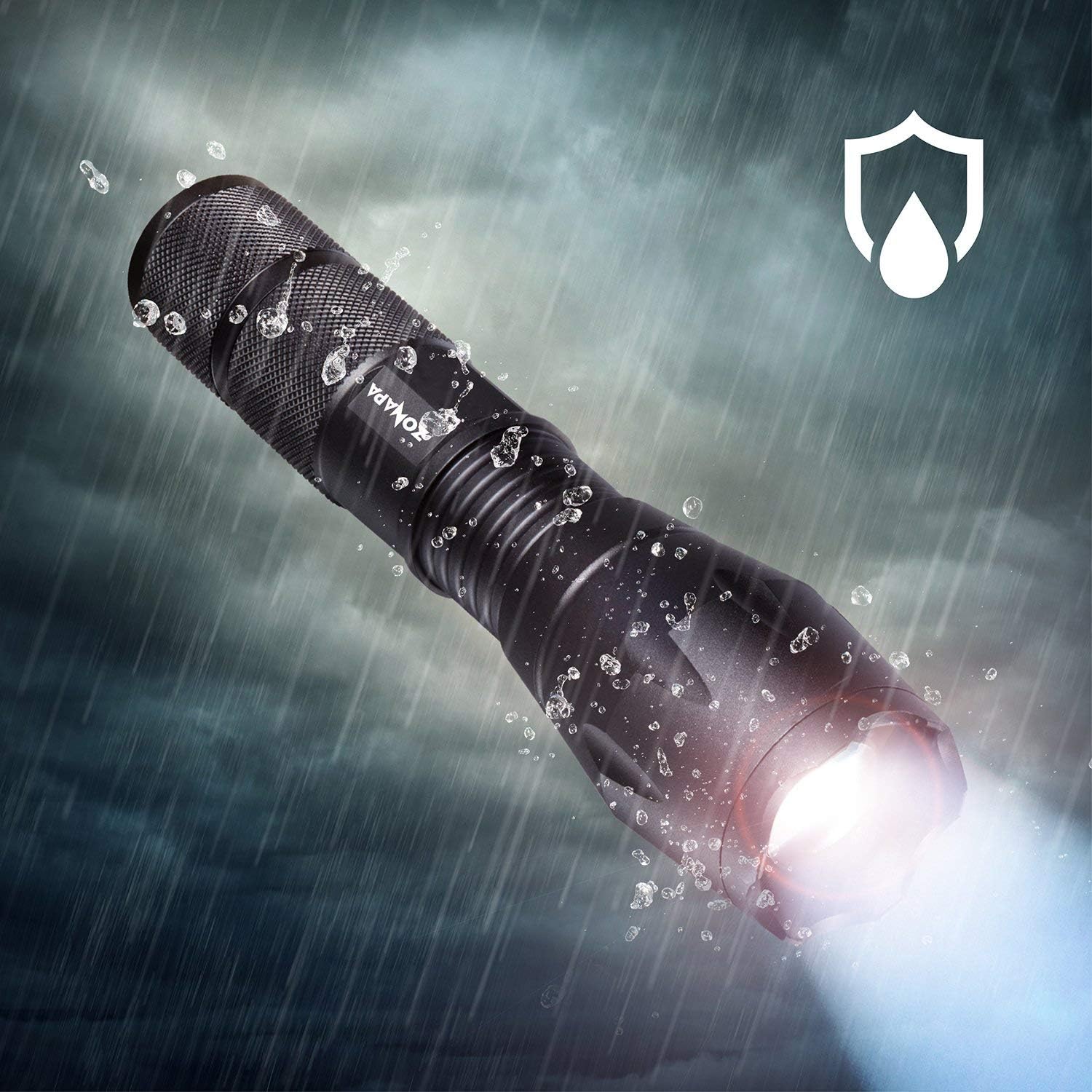 ZONAPA Flashlight Ultra Bright Emergency Waterproof Image